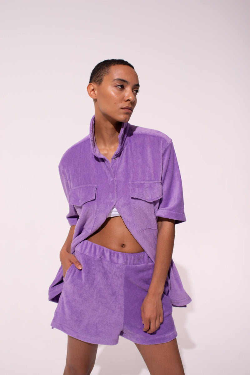 Vitaliia Terry Shirt in Lavender